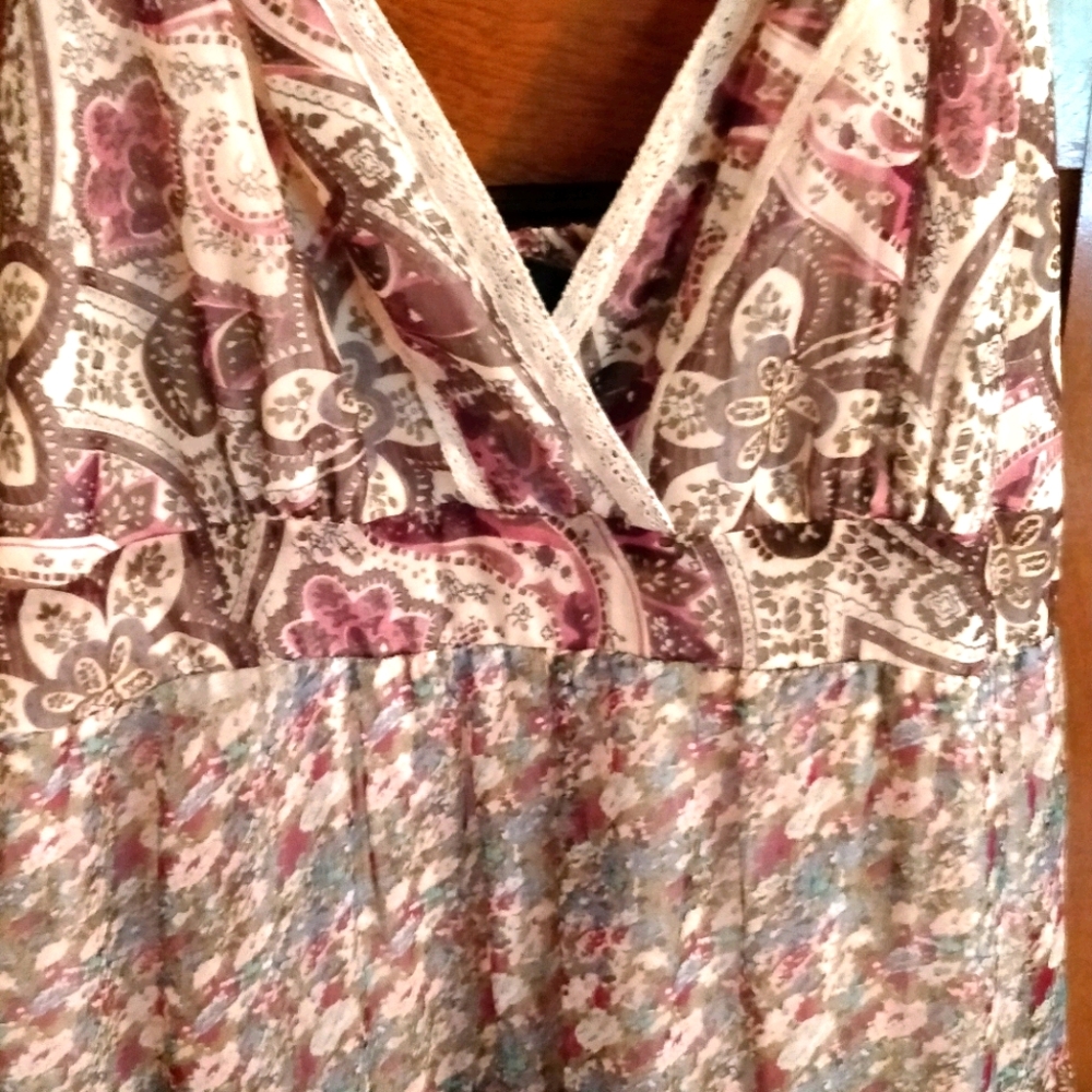 Torrid size 1 gauzy bohemian sundress - hemmed